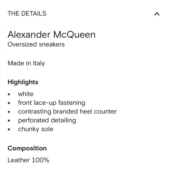 Alexander McQueen Women’s Oversized Sneakers - Picture 16 of 16